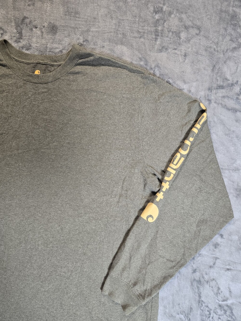 Carhartt Original Fit Long Sleeve T Shirt Size 2XL Tall Arm Logo Graphic - Picture 2 of 5